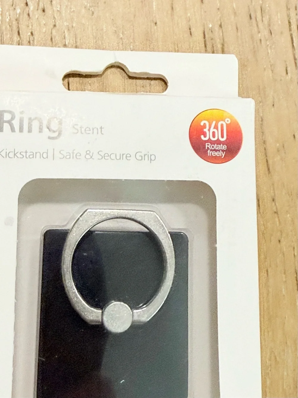 New Phone Ring Stand Black kick stand finger ring